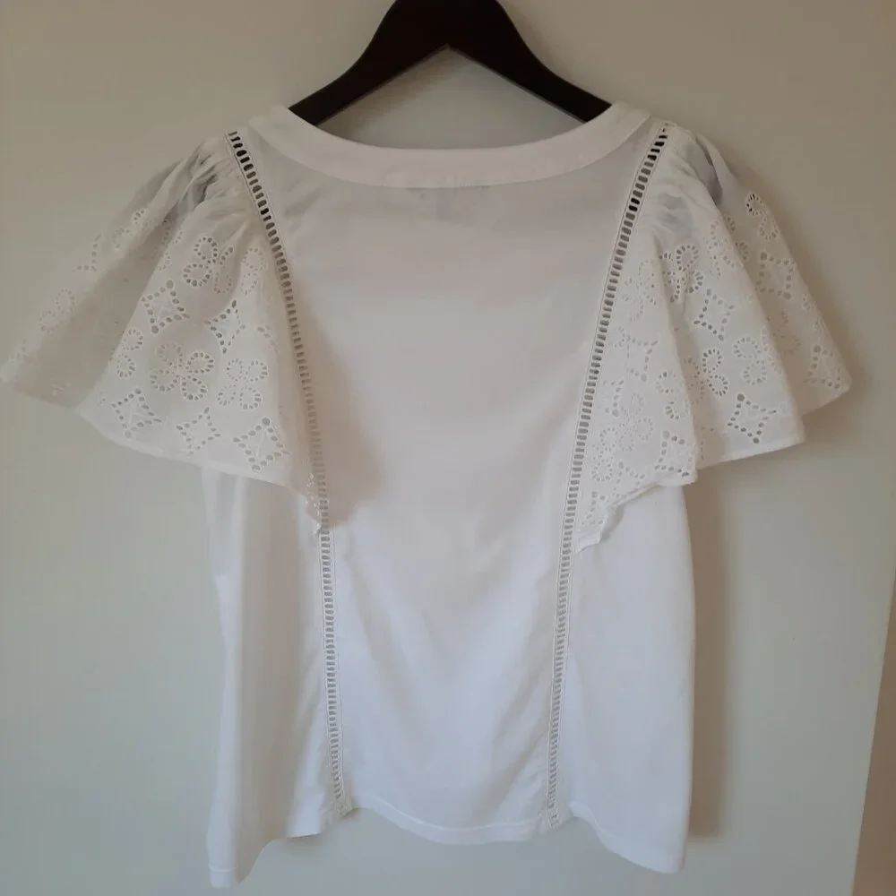 Banana Republic white short sleeve shirt XS - Picture 3 of 4